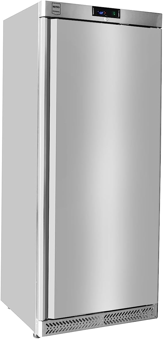 METRO Professional GFR6600S Congelador vertical, Congelador, inox, 188.5 cm, 380 L, refrigeración por aire, 480 W, con cerradura, 5 estantes