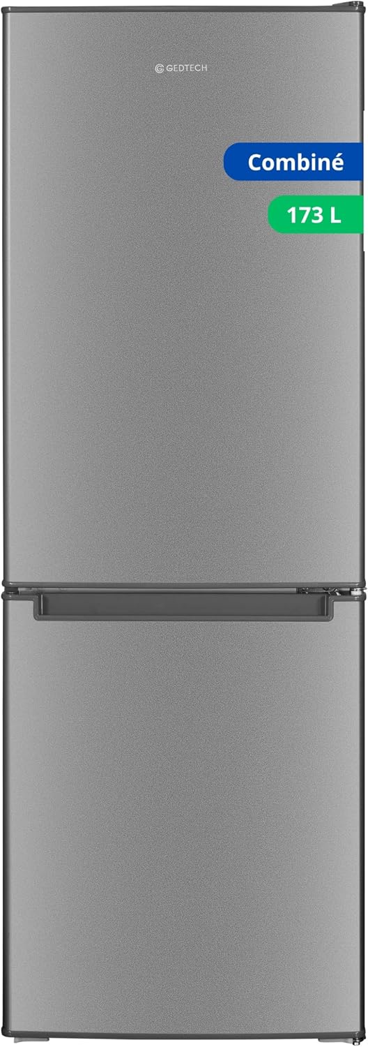 Frigorífico combi GEDTECH, Refrigerador combinado congelador bajo 173L GCB173SL - Silver