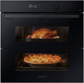 Horno empotrable NV7B5750TDK, Horno Pirolítico 76L Dual Cook Negro [Clase de eficiencia energética A+], Samsung