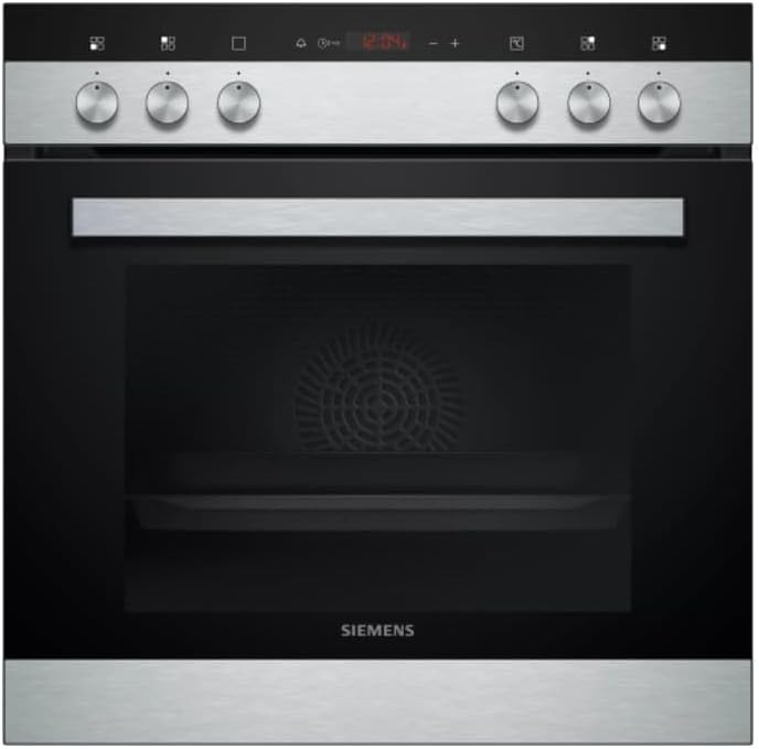 SIEMENS EQ110KA1Z Horno empotrable, iQ100 - Placa de cocina y vitrocerámica (controlada por el fuego), 59, 4 cm de ancho, calentamiento rápido, 3D de