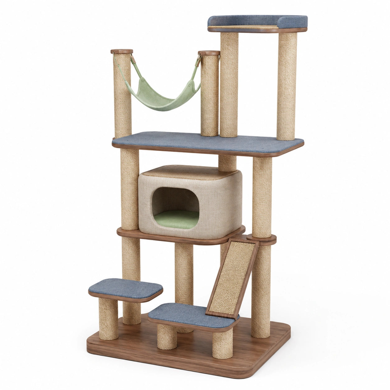 Árbol rascador para gatos de MDF y Sisal
