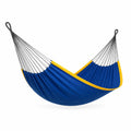 Hamaca Colgante de Algodón Azul y Amarillo 200 cm