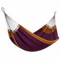 Hamaca de Algodón Morado y Naranja 200x150 cm