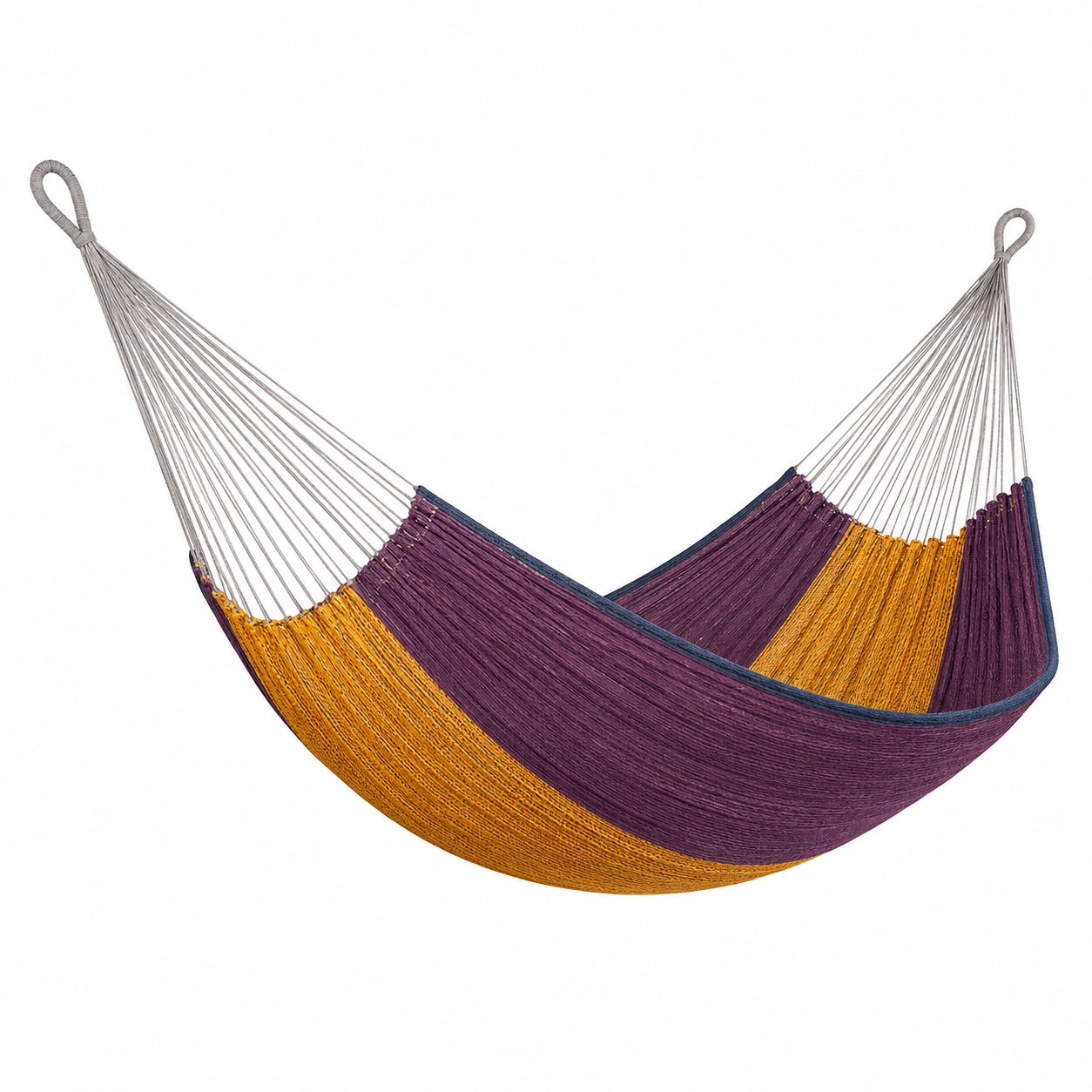 Hamaca de Algodón Morado y Amarillo 200cm x 150cm