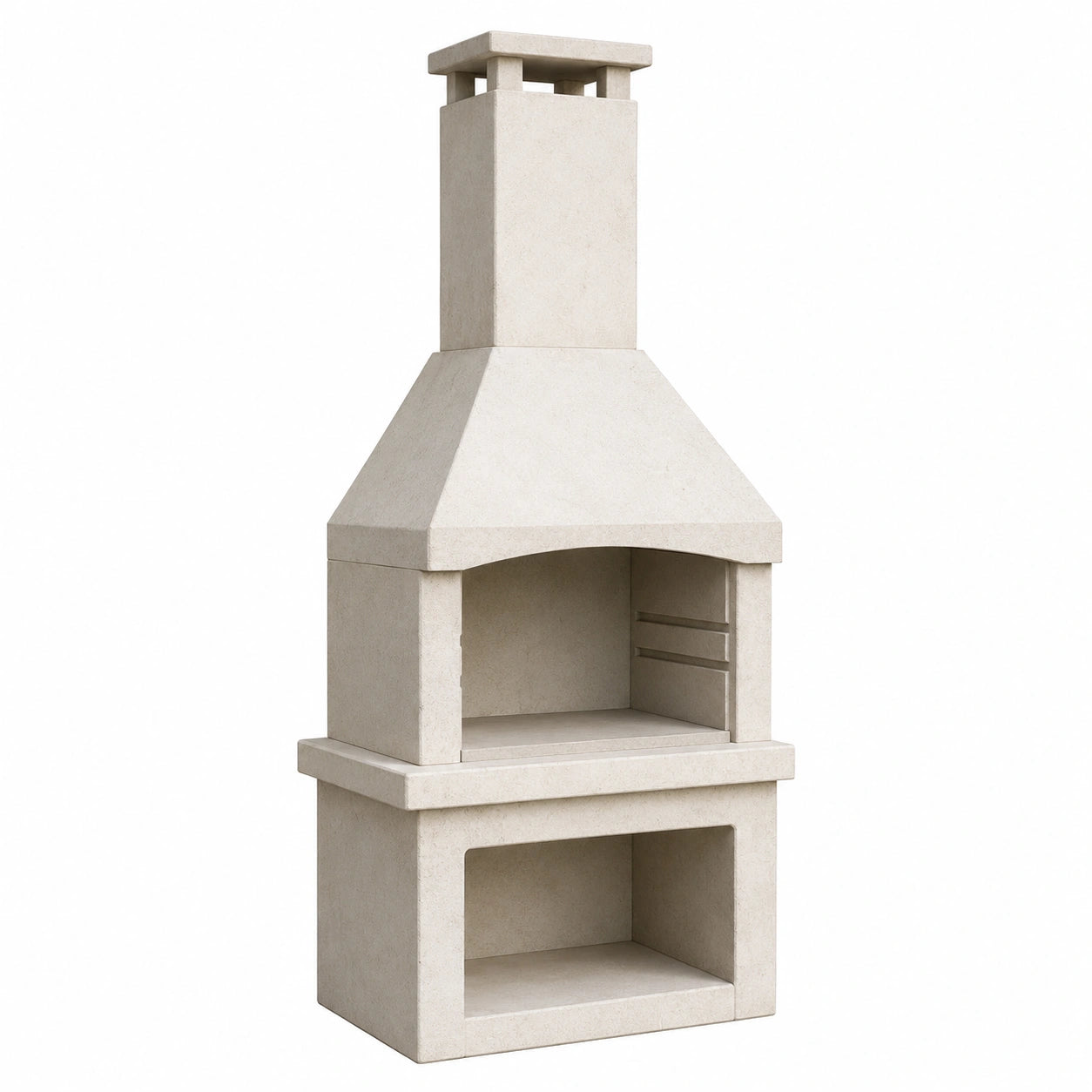 Barbacoa de Hormigón Beige 200x70x50 cm