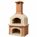 Horno de Leña de Cemento para Exterior Beige y Marrón