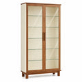 Vitrina de Madera y Vidrio Templado con Puertas Dobles