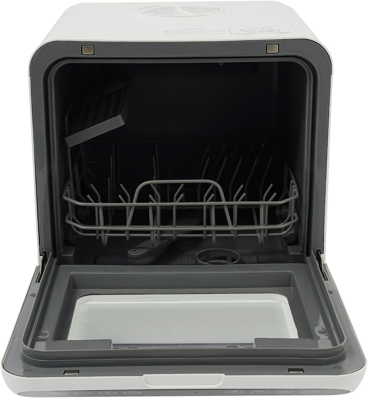 dmiuiou Lavavajillas de encimera, mesa, Mini lavavajillas con depósito de agua de 6 L y 4 programas, lavavajillas portátil para apartamento, camping y