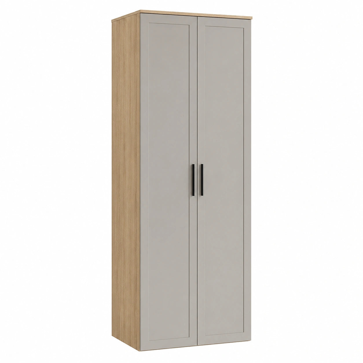 Armario de dos puertas en madera MDF y melamina 180 cm