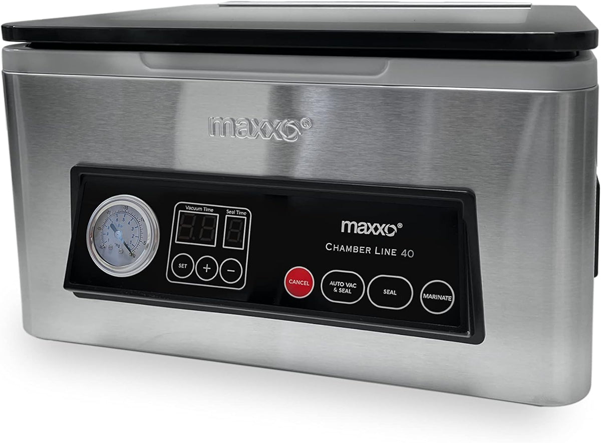 Accesorios para envasadoras al vacío de Maxxo, VM ChamberLine 40 - Sellador al vacío (4 L, 72 l/min, incluye 30 bolsas de vacío)