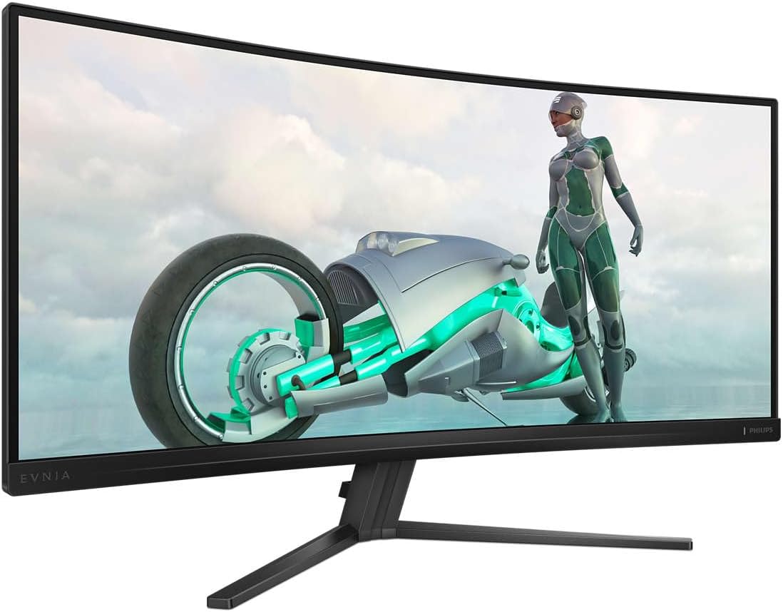 Monitor PHILIPS, Evnia 34M2C3500L Gaming Monitor 34 Pulgadas 180Hz Panel Fast VA, 1ms GtG, HDR10, (3440x1440 HDMI 2X 2.0) Gris Oscuro