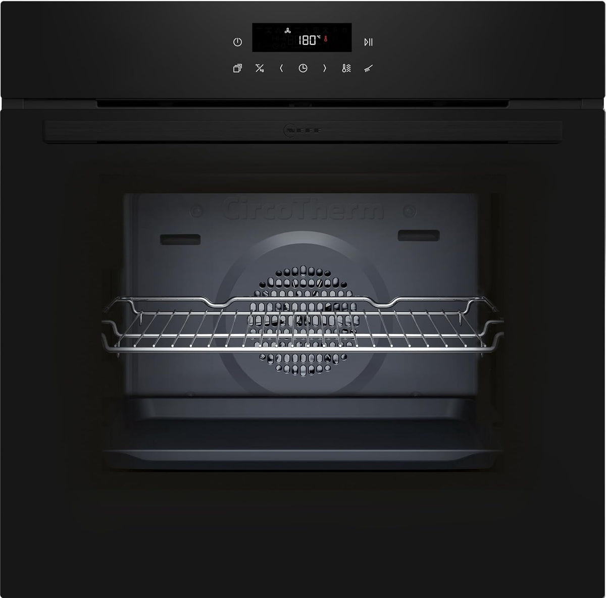 Horno empotrable B2CCJ7AK3 N30 - Horno empotrable (60 x 60 cm, control táctil LED, aire caliente 3D, CircoTherm, Air Fry y Air Fry, programas