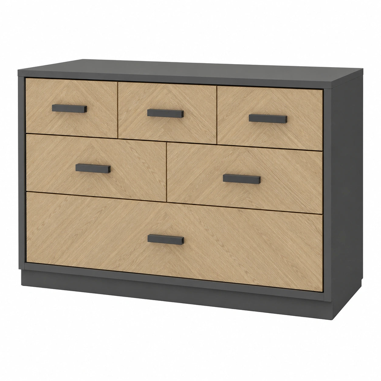 Cajonera de Madera y MDF con 6 Cajones Gris