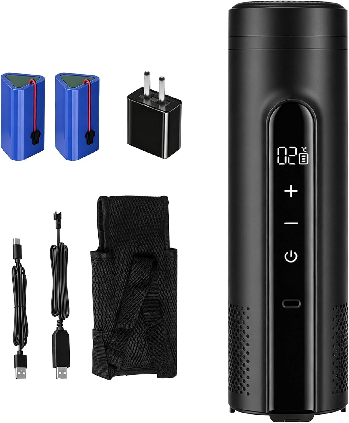 TECKZOON Nevera portátil, Nevera Eléctrica para Insulina con 2 x 10200 mah Baterías