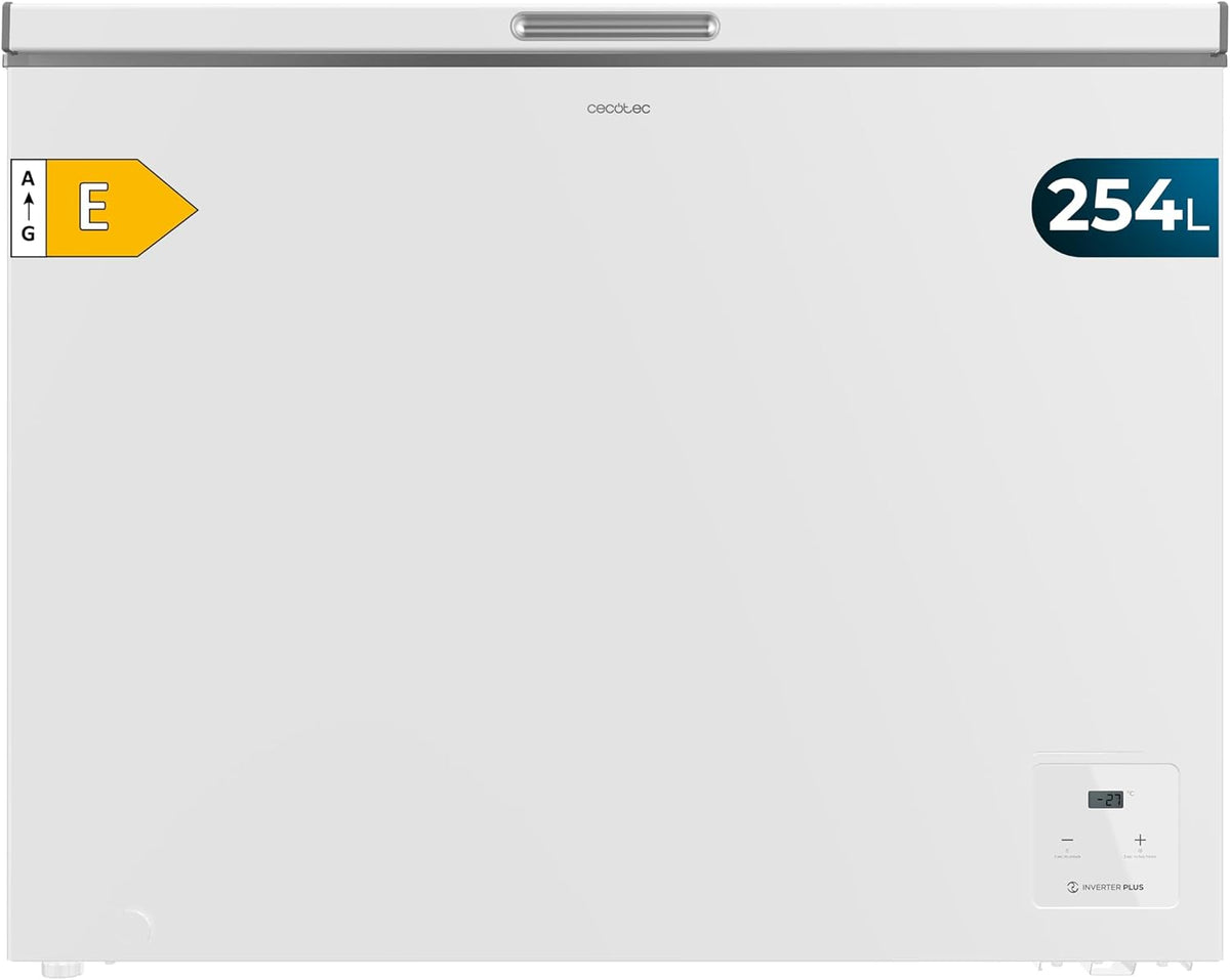 Congelador horizontal 254L Bolero CoolMarket Chest 254 White E. Función Dual: Frigorífico o Congelador, Inverter Plus, Bajo Consumo, Fast Freezing