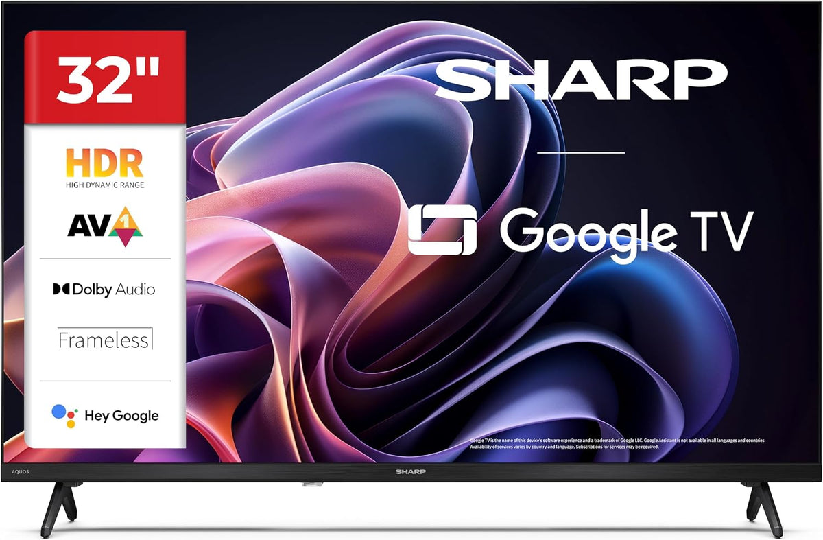 Sharp Televisor, 32' HD Ready LED Google TV 32HF2265E, Serie HF