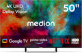 Televisor 125, 7 cm (50') 4K UHD LED Smart TV - MD850401, MEDION