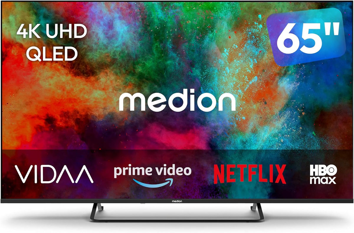 MD865602 de MEDION, televisor, 163, 9 cm (65') 4K UHD QLED VIDAA Smart TV -