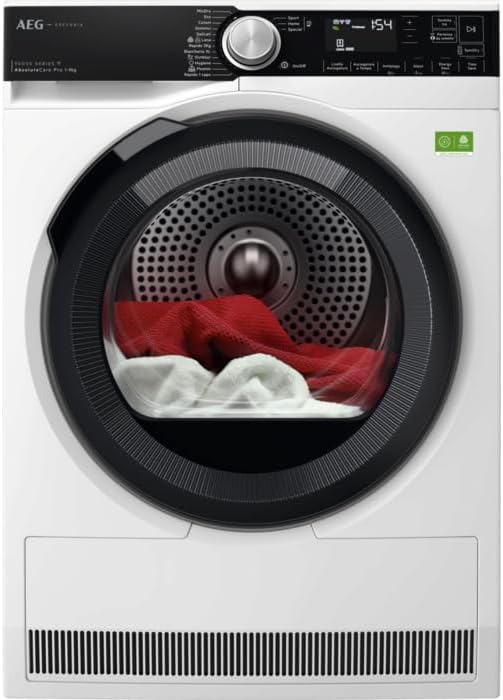 AEG Secadora con bomba de calor, XTR9HBGA9YA asciugatrice Libera installazione Caricamento frontale Bianco