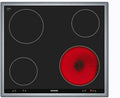 Placa de cocina SIEMENS, iQ100 EA645GE17 - Placa eléctrica (60 cm, con marco, color negro)
