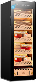 SDFSDE Accesorios de puros y humidor, Humidor de cigarros 138L con calefacción y refrigeración Control de humedad Gabinete refrigerador eléctrico
