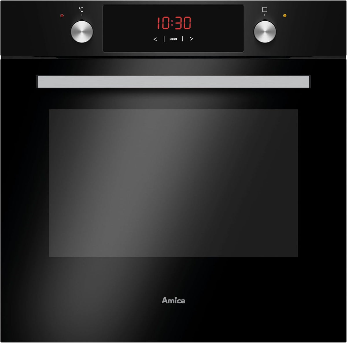 Amica Horno empotrable, EBX 943 610 SM - Horno (77 litros, 9 funciones (por ejemplo, recirculación, calor superior/inferior), color negro mate