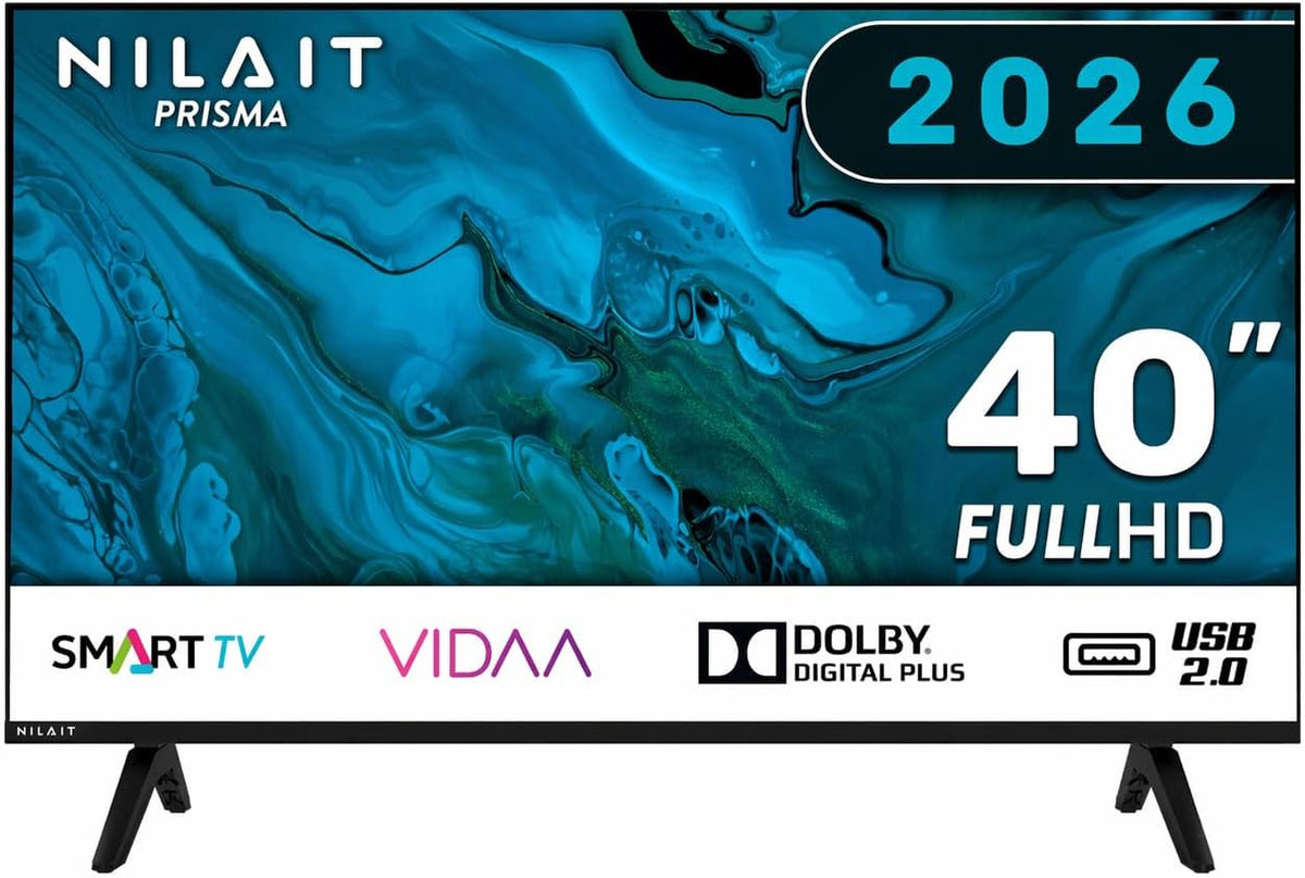 Televisor Prisma, Smart TV 40' FHD LED VIDAA HDR WiFi Control por Voz USB, Nilait