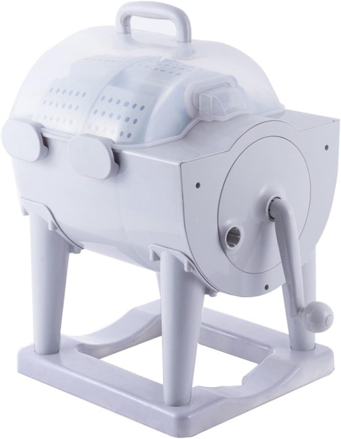 Lavadora de BOSUGE, Mini deshidratador de lavadora de manivela manual, lavadora semiautomática pequeña no eléctrica manual portátil, secadora