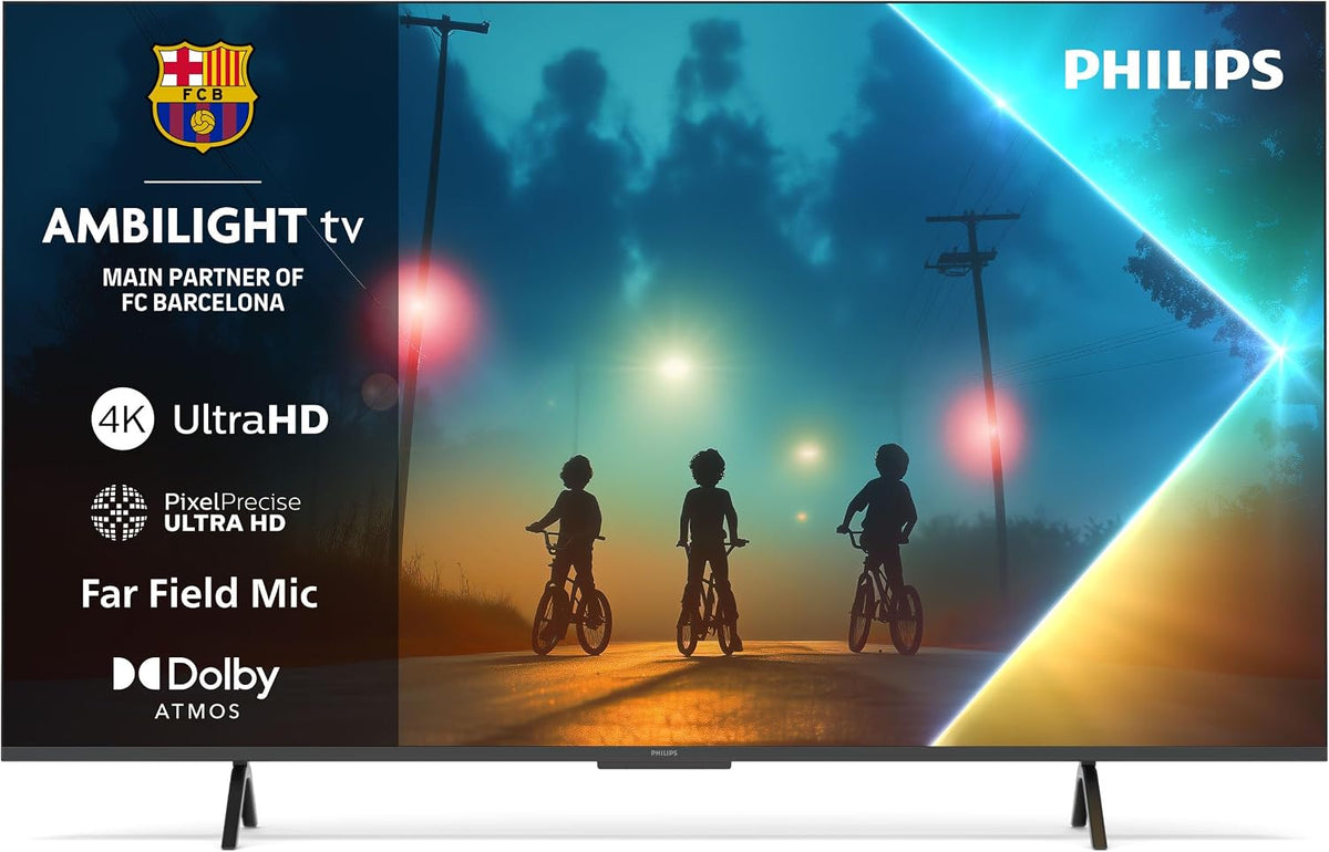 PHILIPS Smart TV, Ambilight 65PUS8200 4K LED Smart TV - Pantalla de 65 Pulgadas con Plataforma Titan OS, Pixel Precise Ultra HD y Sonido Dolby Atmos
