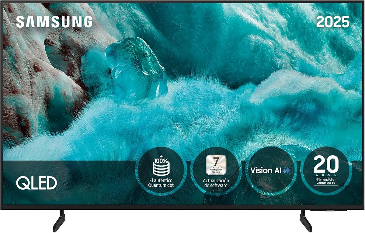 Smart TV TV 43 Pulgadas QLED Q7F 4K Smart TV con Vision AI, 100% Volumen de Color Quantum Dot y más de 500 Canales TV Plus, Samsung