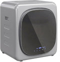 Secadoras por ventilación HOMCOM, Secadora de Evacuación 3 kg Compacta 800W Pantalla Táctil Plata