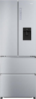 Frigorífico combi Haier, FD 70 Series 5 HFR5719EWMG - Frigorífico Puerta Francesa, Dispensador Agua, Cajones Direct Access, Circular AirFlow, Motor