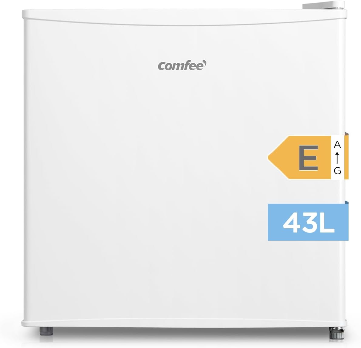 Comfee Mini frigorífico, ' 43L Mini Nevera con Compartimento para Enfriar, Blanco