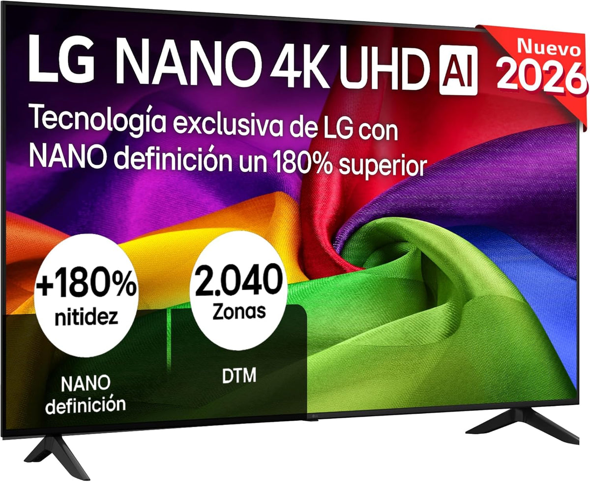 Televisor 65NU800B6LA - Smart TV Nano UHD AI 65' 4K Sin Reflejos 94%, 2026, LG