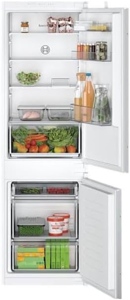 Frigorífico combi KIV865SE0 Serie 2 - Refrigerador combinado integrable - 177.2 x 54.1 cm - Bisagras deslizantes, Bosch
