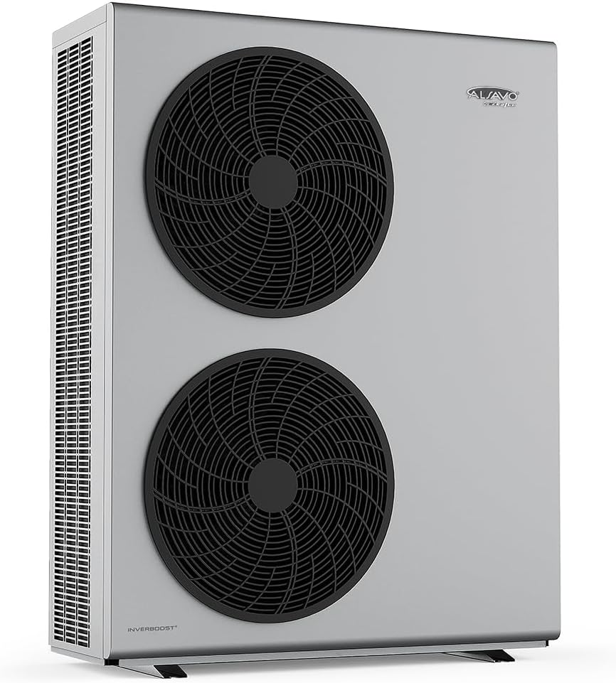 ALSAVO R290 Bombas de calor, Bomba de Calor Aire-Agua Monobloque INVERBOOST HEAT 12 kW, Monofásica con Doble Ventilador, Clase Energética A+++
