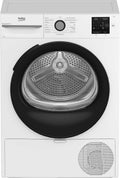 Beko Secadora con bomba de calor, BM3T38220X - Secadora de ropa (8 kg, carga frontal, bomba de calor, 15 programas, secado por sensores, capacidad de