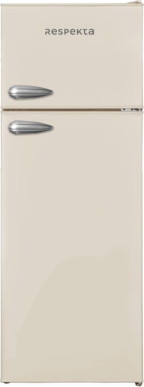 Frigorífico combi respekta, refrigerador retro con congelador