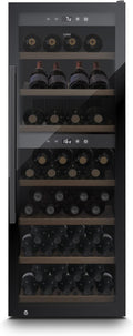 Frigoríficos para bebida de Caso, WineExclusive 126 Smart - Nevera de vino de diseño para hasta 126 botellas - Dos zonas de temperatura separadas