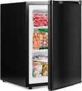 Mini frigorífico de DORTALA, Mini congelador, pequeño congelador vertical compacto con puerta reversible, termostato ajustable, estantes extraíbles