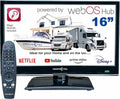 Smart TV ® 16' Smart TV (webOS) 12v Full HD 230v 24v TDT y sintonizador Sat, 3X HDMI, 2X USB, Magic Remote. Televisores de 12V para Autocaravanas
