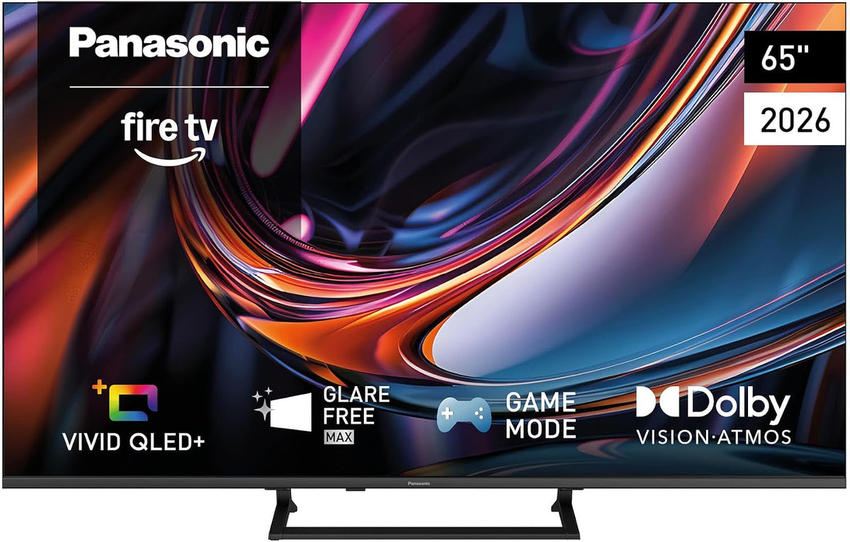 Panasonic Televisor, TV-65W80C, 4K UHD Vivid QLED+, Glare Free MAX, Fire TV, Smart TV