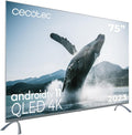 Smart TV Televisor QLED 75' Smart TV V3+ Series VQU30075+S, 4K UHD, Android Tv11, Frameless, Asistente de Voz Google y Chromecast, Dolby Vision &