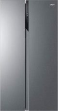 Haier HSR3918ENPG Frigorífico combi, SBS 90 Series 3 - Frigorífico Side by Side, Americano, Apertura 90 grados, Tecnología Antibacterias, Capacidad