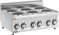 Hornillos eléctrico de Royal Catering, Cocina eléctrica para gastronomía 12 kW 6 zonas 90 x 65 cm serie Pro 650 hostelería industrial eléctrica Placa