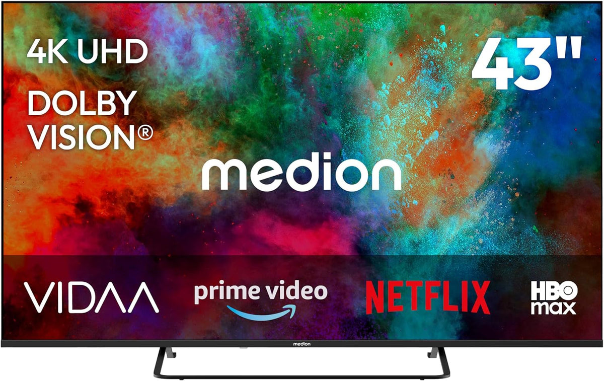 MEDION Televisor, 108 cm (43') 4K UHD LED VIDAA Smart TV - MD843302