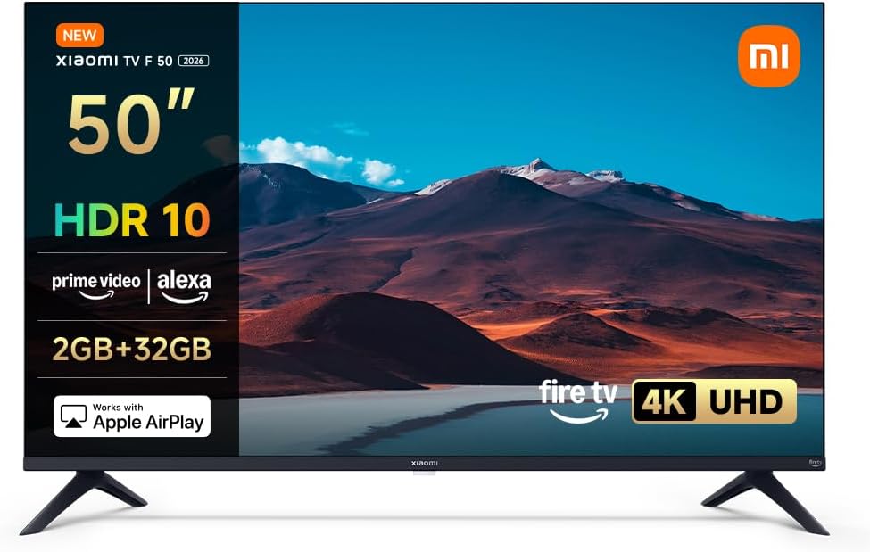 Smart TV TV F 50, 50 Pulgadas (127 cm), 4K UHD, Smart TV, Fire OS8, Control por Voz Alexa, HDR10, MEMC, Modo Game Boost 120Hz, Compatible con Apple