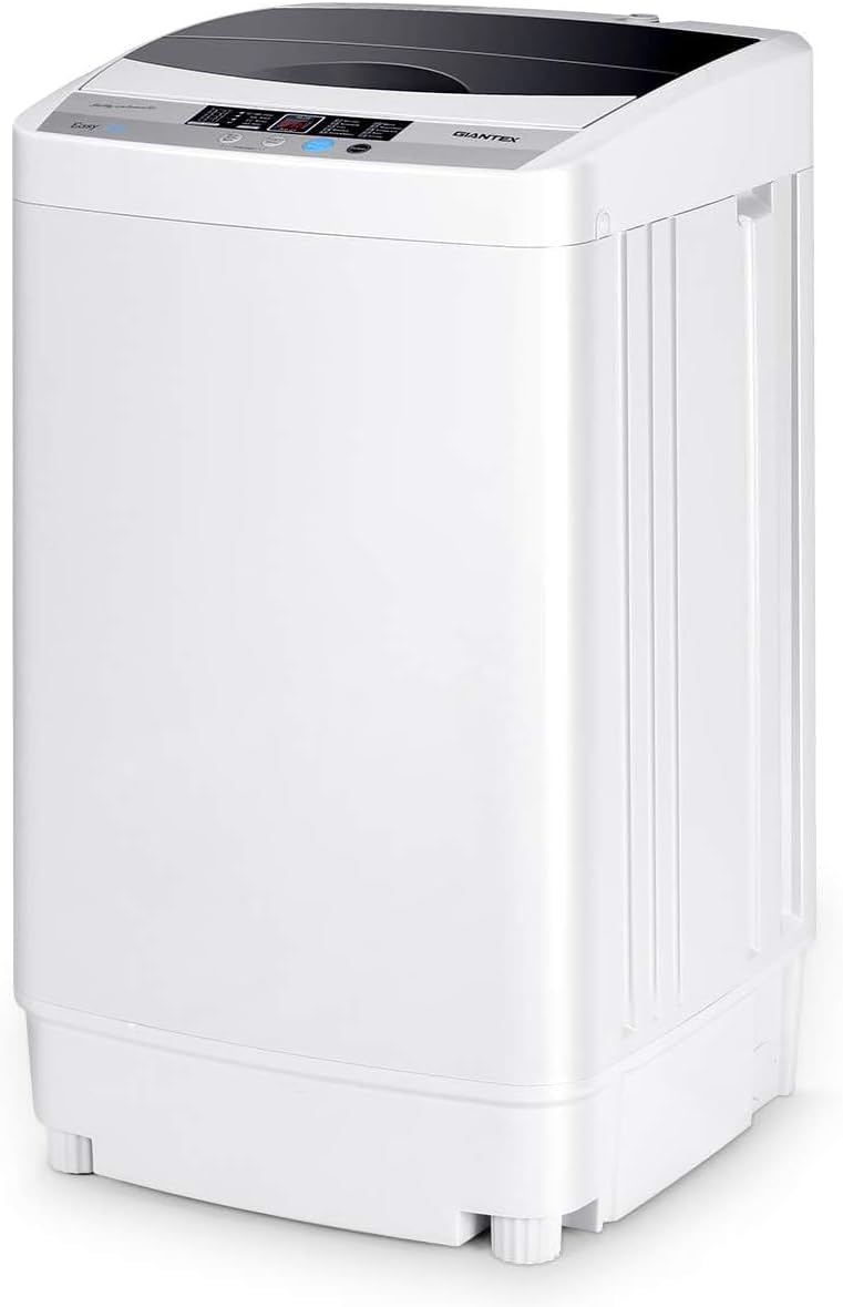 Lavadora GOPLUS, totalmente automática, con centrifugado con 4, 5 kg de capacidad 250, 310 W, minilavadora multifunción, compacto 50 x 50 x 85 cm