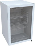 Frigoríficos para bebida METRO Professional, Frigorífico con Puerta de Cristal GSC2125, LED, estantes Ajustables, plástico/Metal, 118 L, 54.5 x 54 x