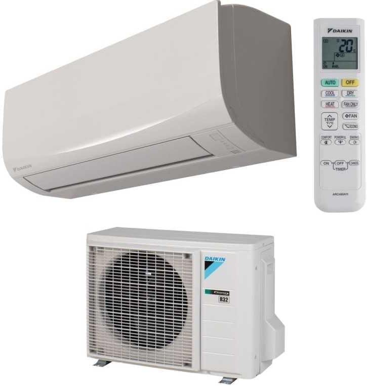 FTXF35F de Daikin, aire acondicionado split, Sensira 2026 + RXF35F - Aire acondicionado monosplit 12000 BTU Inverter R32 A++ con Wi-Fi integrado, 2026
